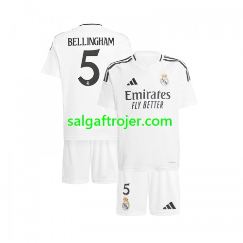 Real Madrid Jude Bellingham 5 Fodboldtrøjer Børn Hjemmebanesæt 2024/25 Kort ærmer Real Madrid Jude Bellingham 5 Fodboldtrøjer Børn Hjemmebanesæt 2024/25 Kort ærmer